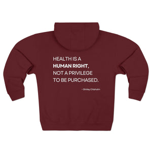 Health Is a Human Right - Unisex Premium Full Zip Hoodie