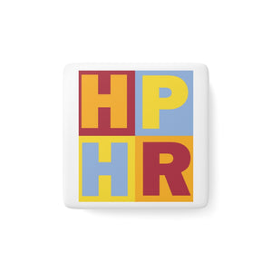 HPHR Porcelain Magnet, Square